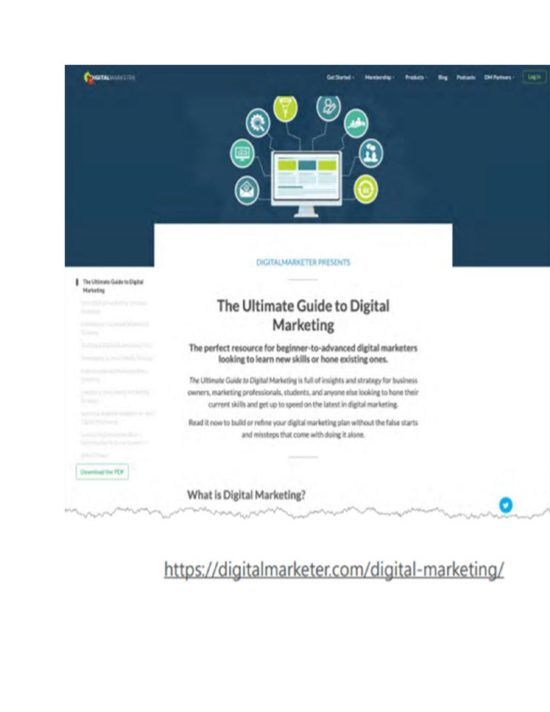 ultimate guide to digital marketing home page seo magnet example